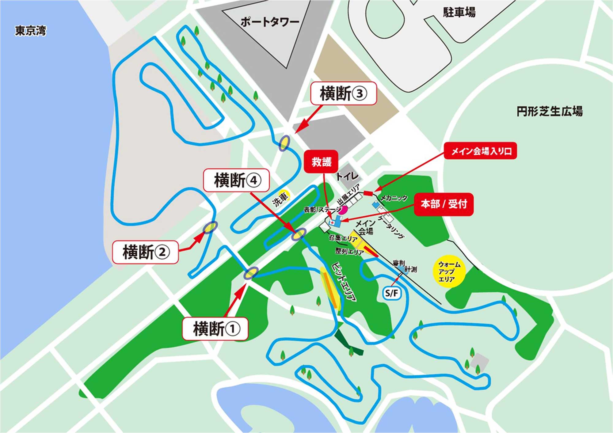 アッシュガーレ presents シクロクロス千葉25-26　コースマップ